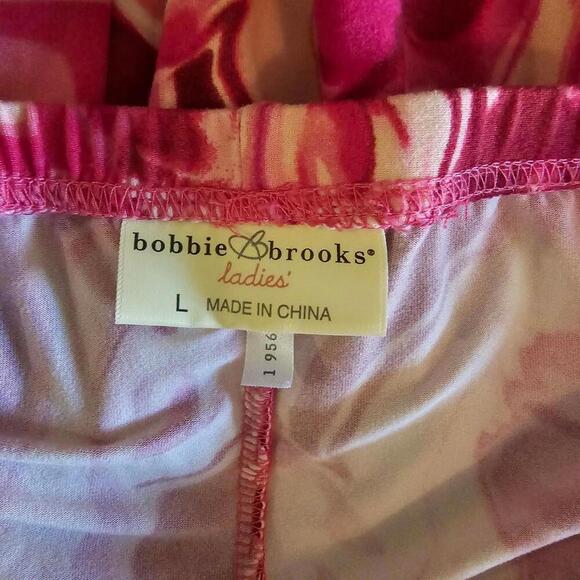 Bobbie Brooks Ladies Pink Marbled Leggings - Size L - Picture 2 of 6